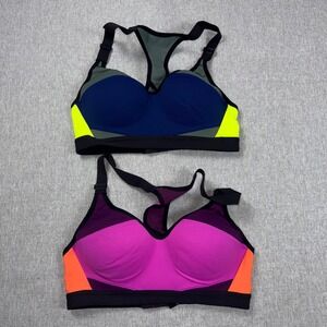 Victoria Sport Incredible Sports Bra 2 Pack Colorblock High Impact 32B Blue Pink